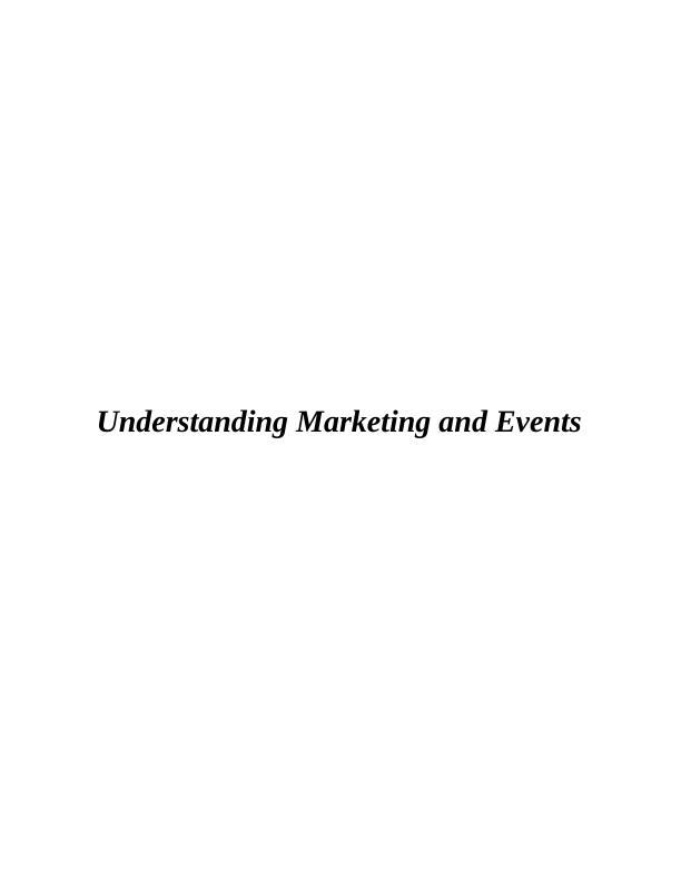 Marketing and Events of Walt Disney : Report_1