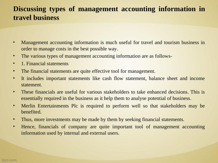 Types of Management Accounting Information in Travel Business_2
