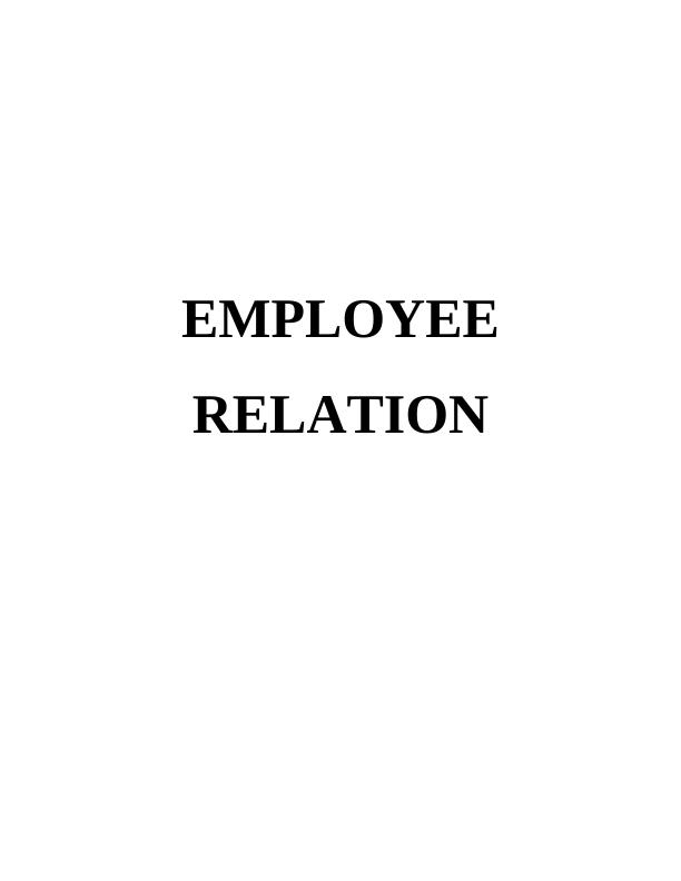 Employee Relation of Sanisbury_1