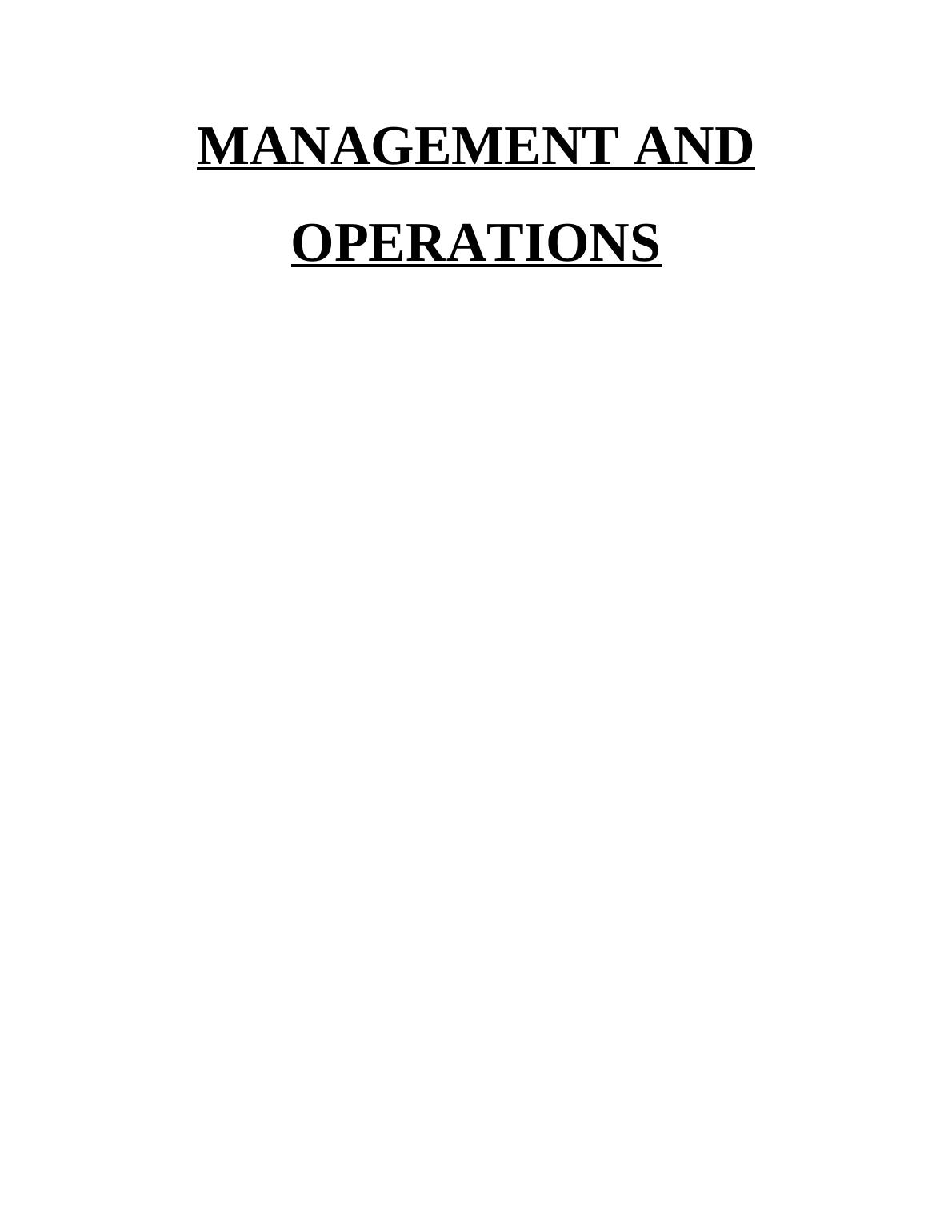 Importance of Operations and Management PDF_1