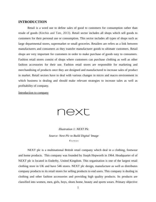Retail Theory and Practice Assignment : NEXT plc_3