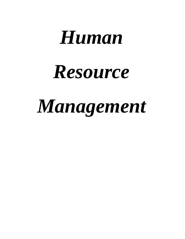 Human Resource Management: Merrill Lynch_1