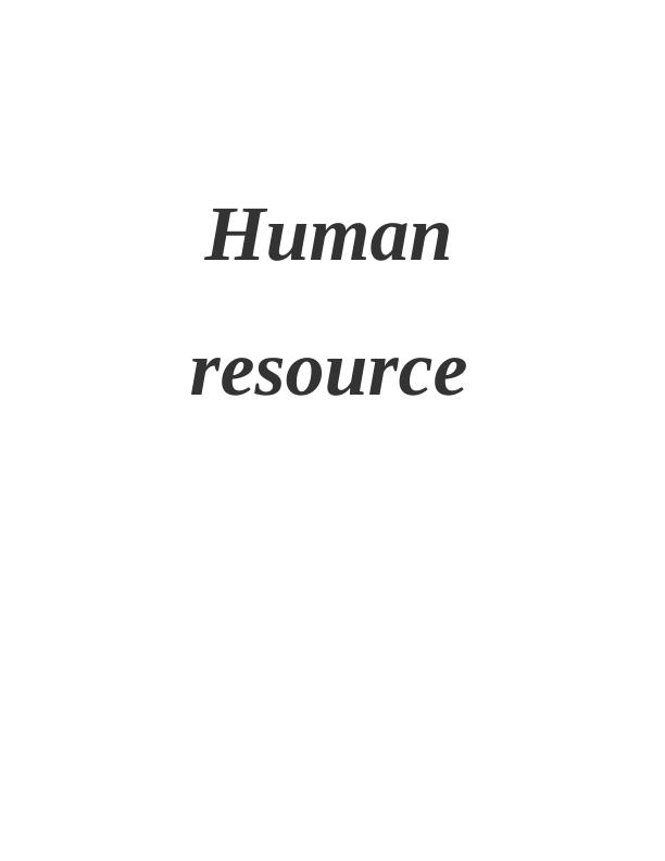 Human Resources Management Assignment -  Hilton Hotel_1