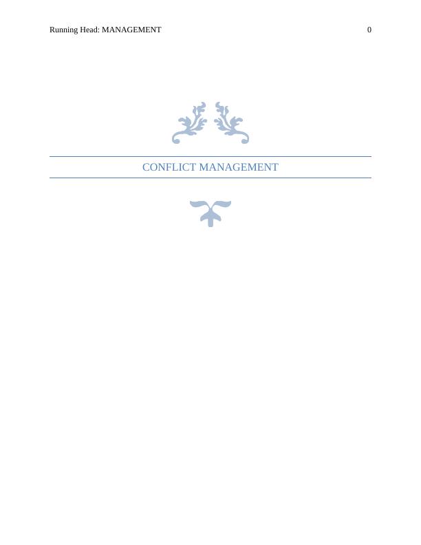 Conflict  Management Assignment  2022_1
