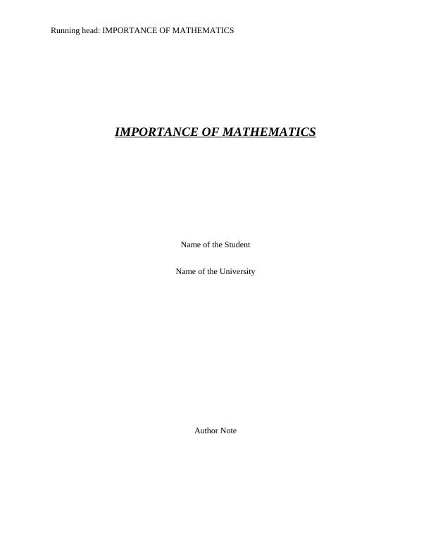 importance of assignment in mathematics