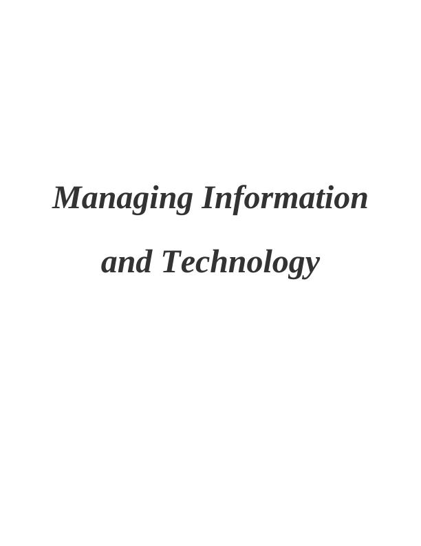 Managing Information and Technology_1