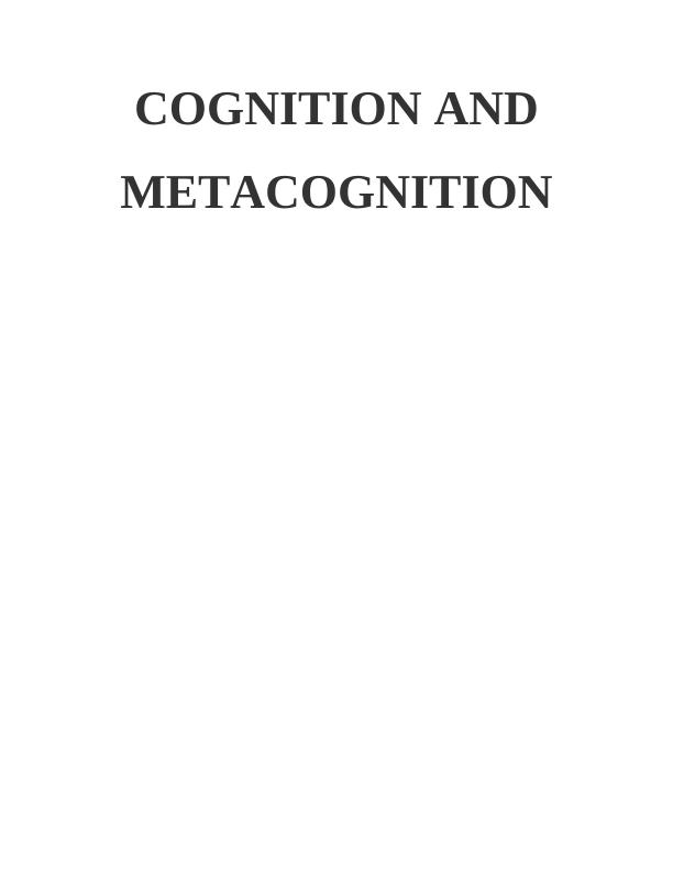 (PDF) The concept and instruction of metacognition_1