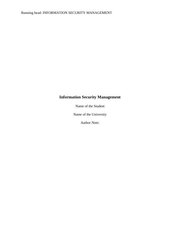 Information Security Management_1