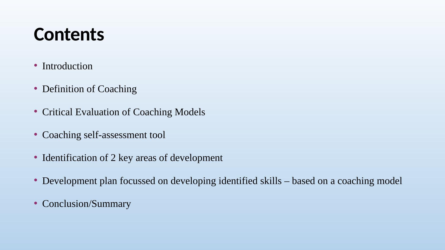 Learning And Development Coaching Model Critique And Pdp