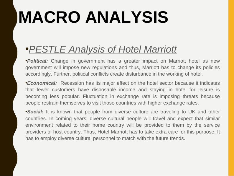 Macro and Micro Analysis of Hotel Marriott: PESTLE and Porter's 5 Forces Model_2