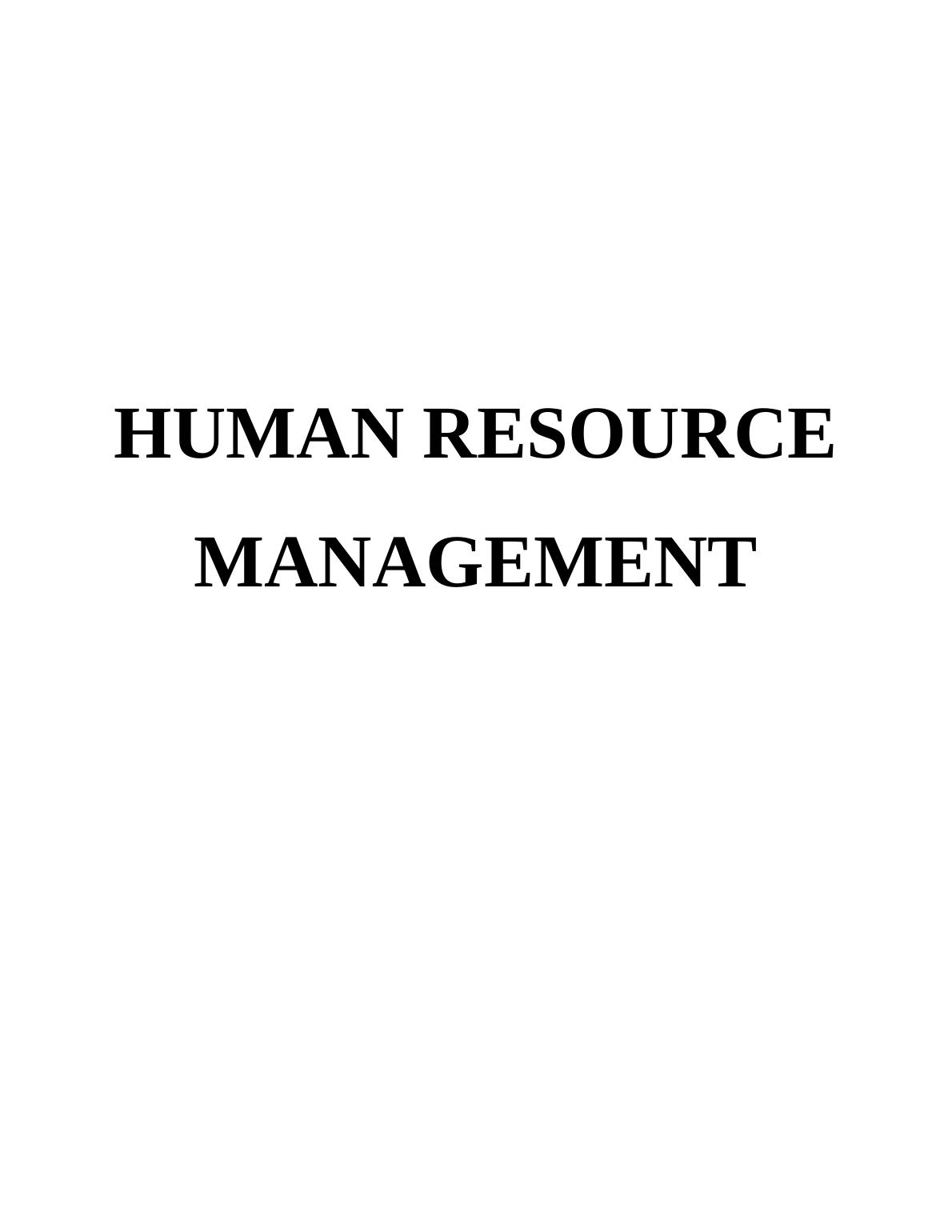 Assessment of HRM Practices in Human Resource Management_1