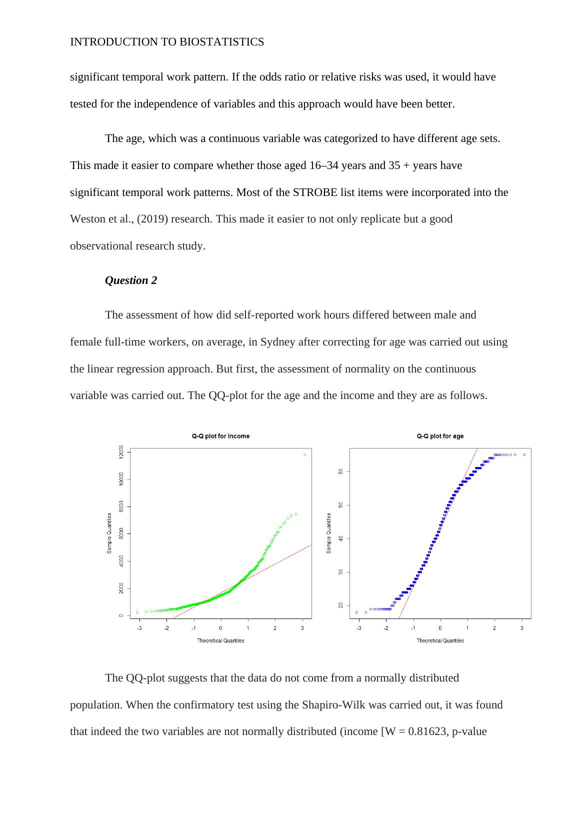 Introduction To Biostatistics | Desklib