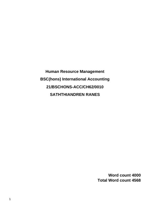 Human Resource Management and Purpose of HRM_1
