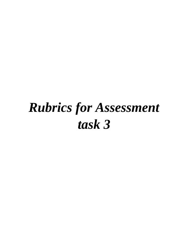 Rubrics for Assessment_1