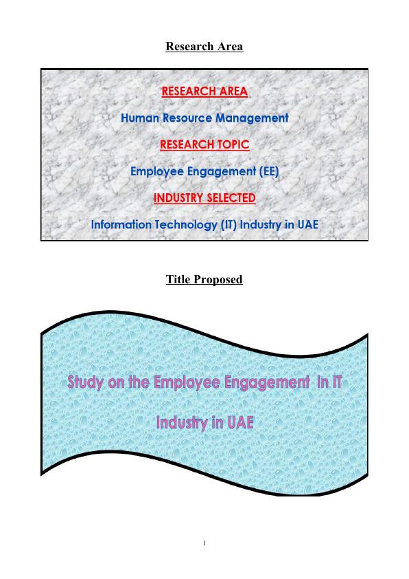 Employee Engagement in IT Industry : UAE_2