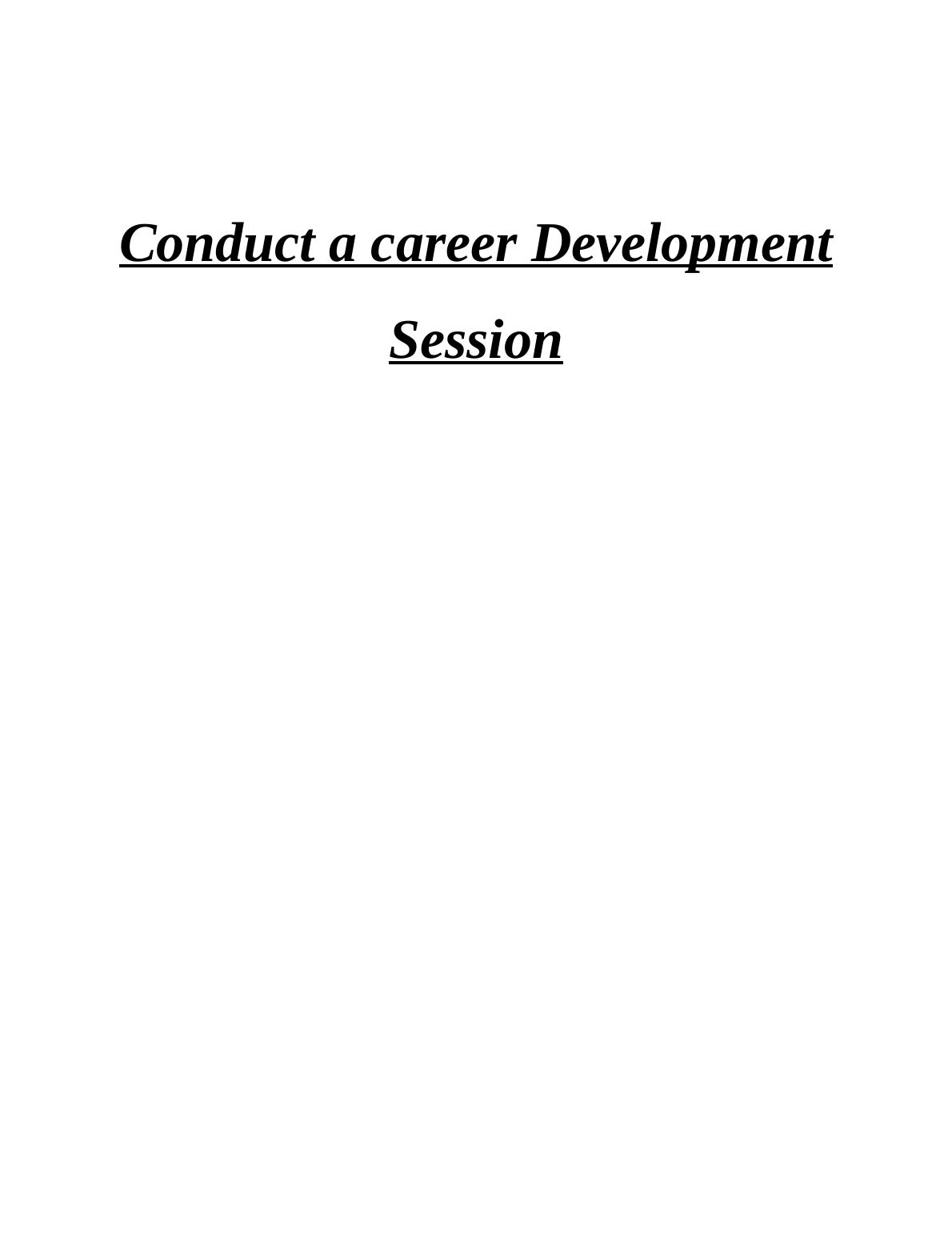 Career Development Session_1