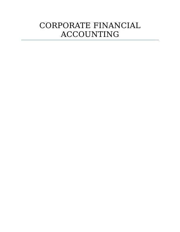 Corporate Financial  Accounting Assignment 2022_1