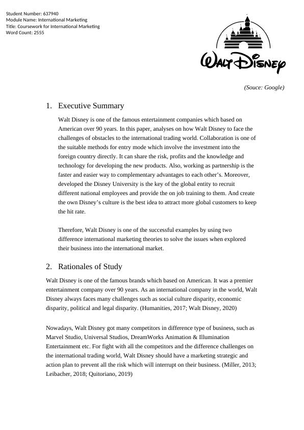 International Marketing of Walt Disney_3
