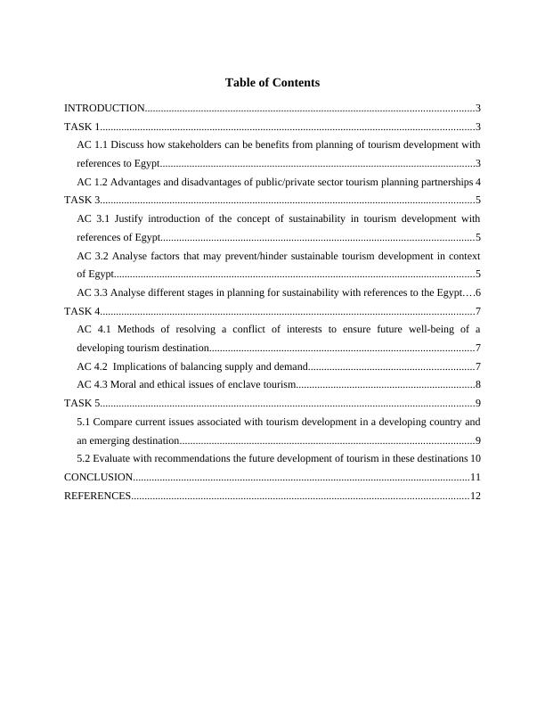 [PDF] Sustainable Tourism Development Assignment Sample_2