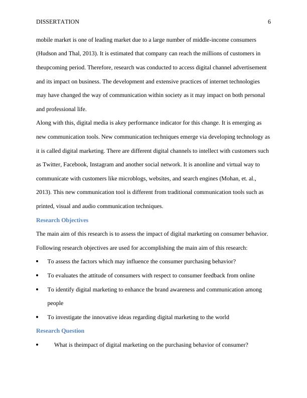 Dissertation The Impact of Digital Marketing on Consumer Buying Behavior_6