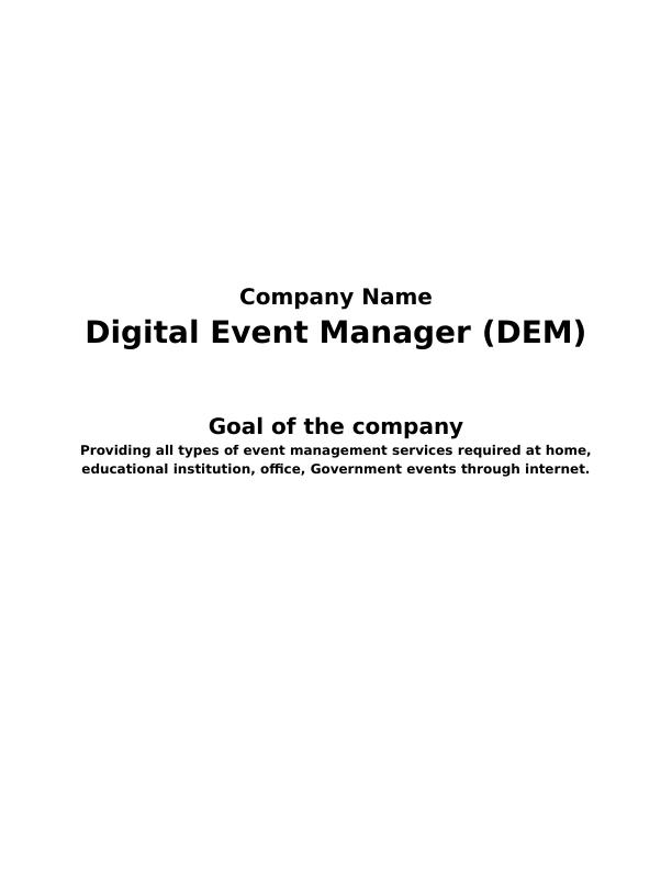 Digital Event Manager Assignment_1
