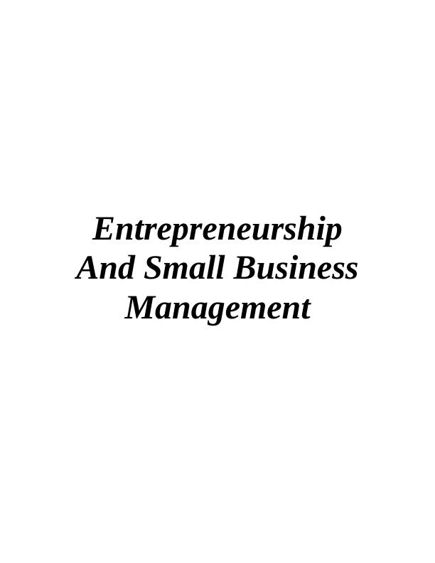 Unit 9 Entrepreneurship and Small Business Management_1