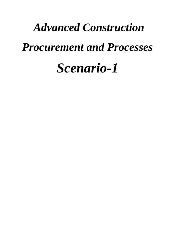 construction procurement dissertation