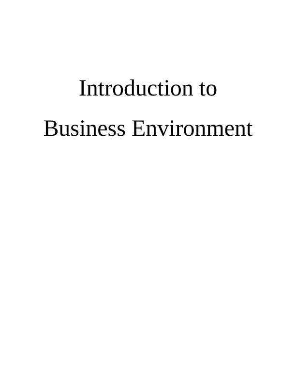 Introduction to Business Environment- PDF_1