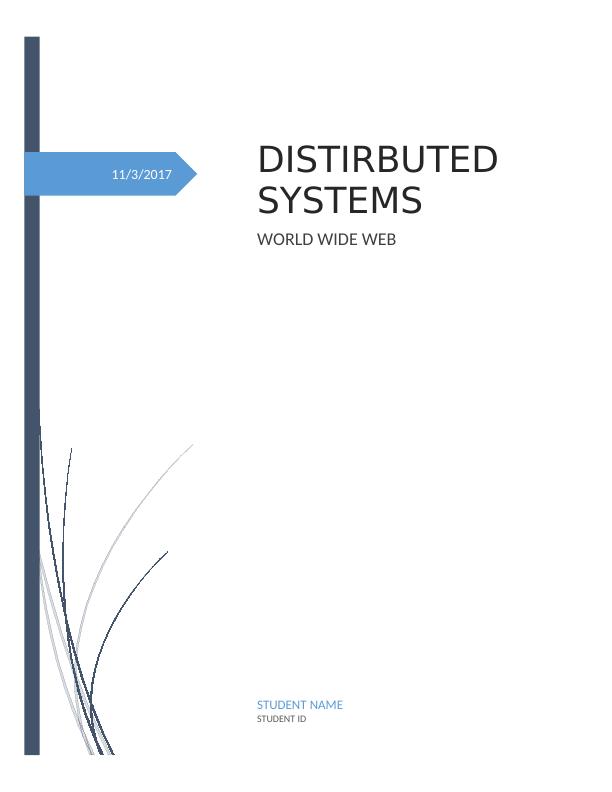 Distributed Systems World Wide Web_1