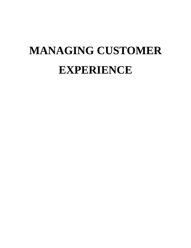 (solution) Managing Customer Experience PDF_1