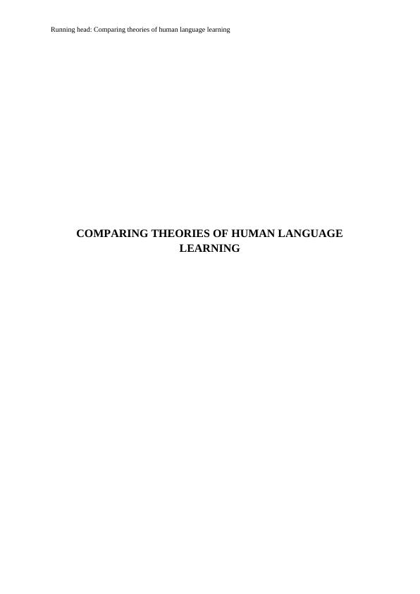 Comparing Theories of Human Language Learning Case Study 2022_1