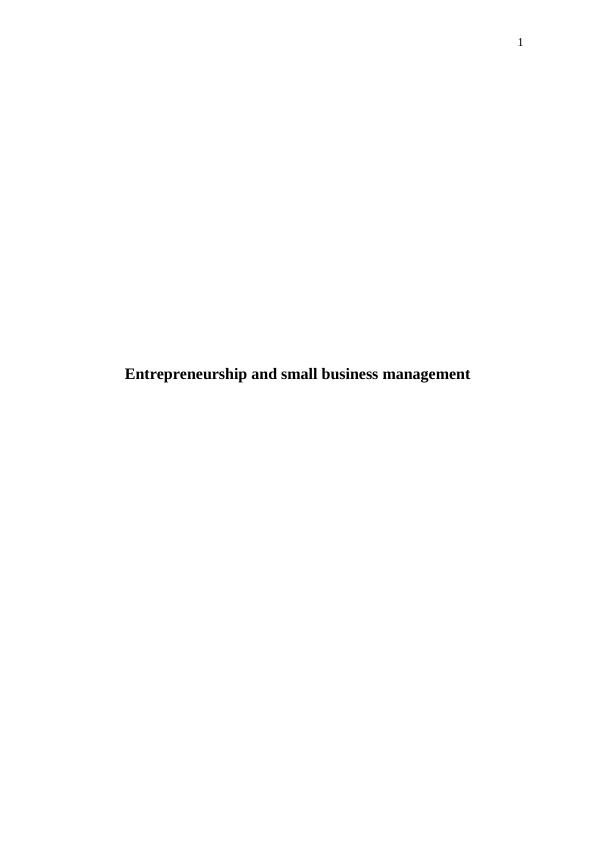 Small Business and Micro Entrepreneurship_1