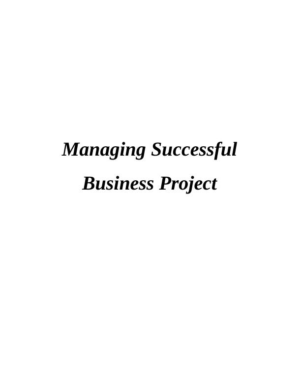Managing Successful Global Projects Assignment_1