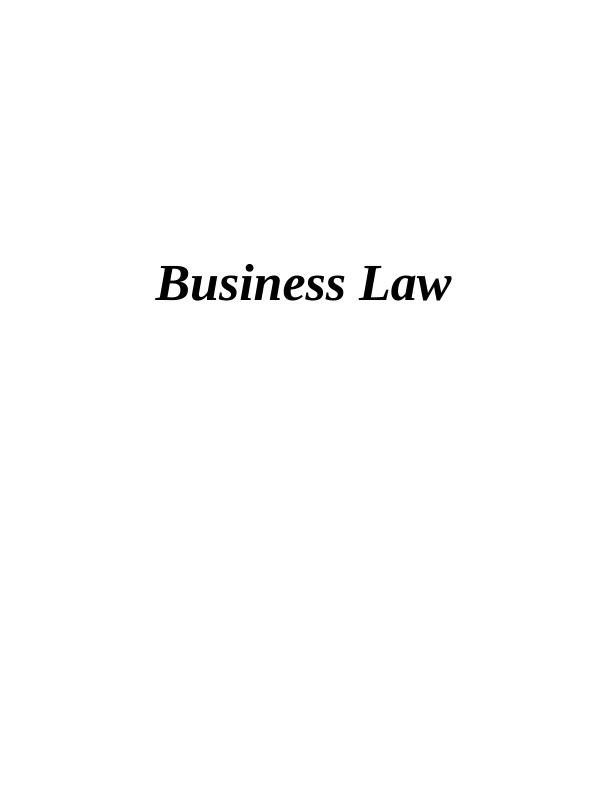 Business Law Assignment Topics_1