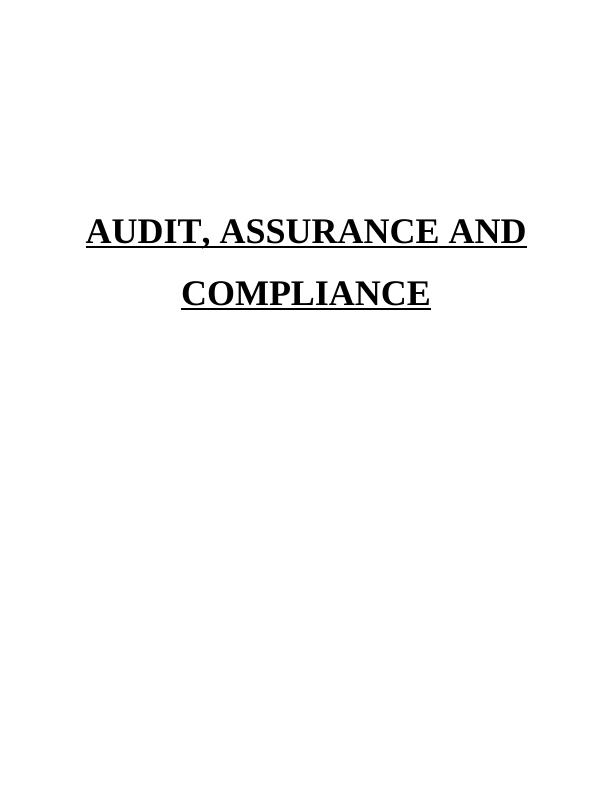 Audit, Assurance and Compliance_1