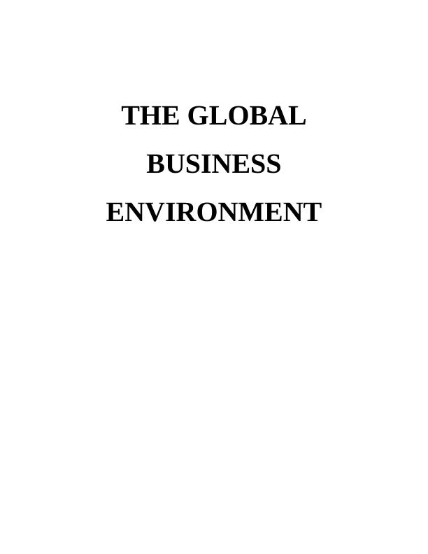 The Global Business Environment_1