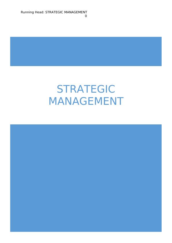 Strategic  Management  Assignment 2022_1