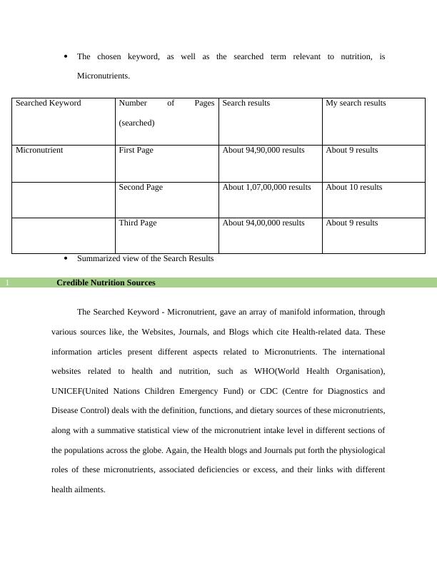 credible-nutrition-sources-assignment-report