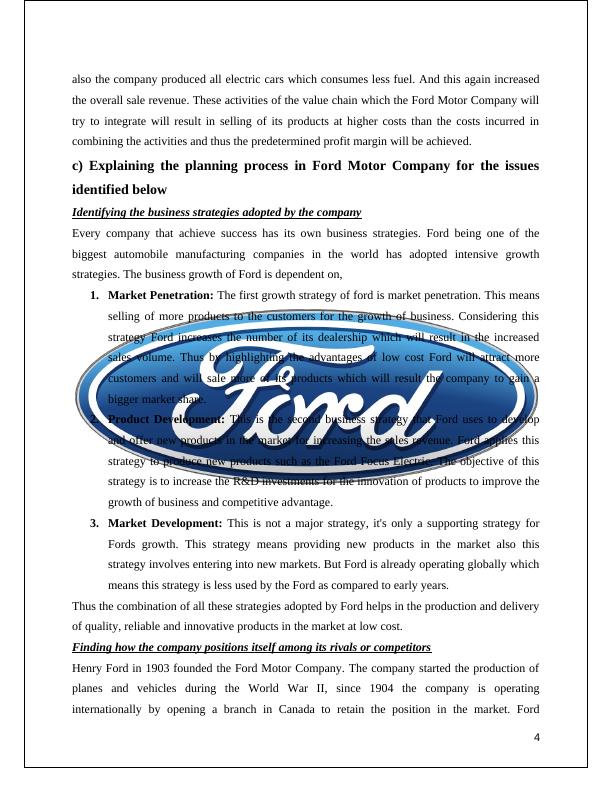 Cost Accounting - Report on Ford Motor Company_4