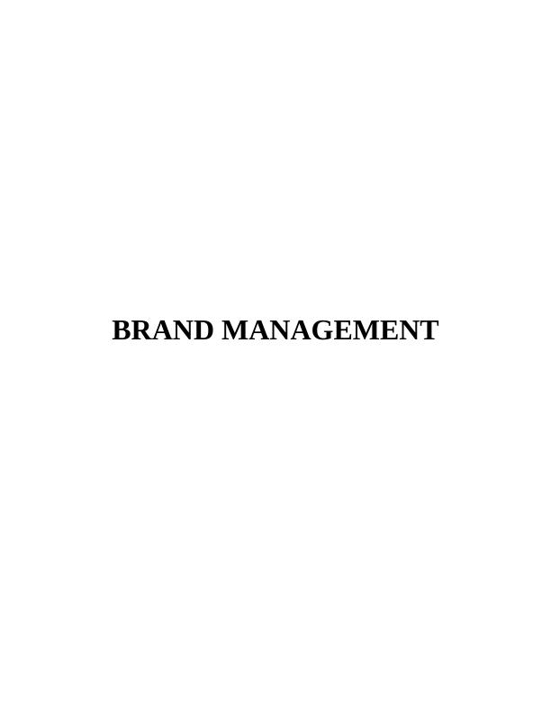 Report on Significance of Branding - Nike and Adidas_1