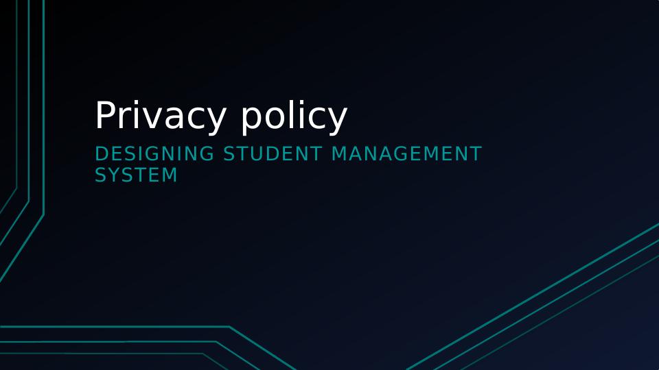 Privacy policy | Assignment | 1_1