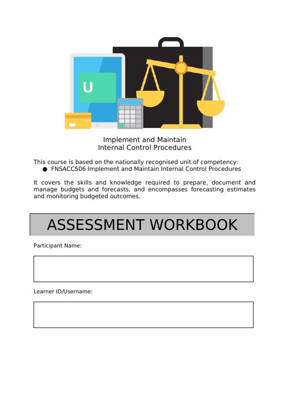 FNSACC506 Implement and Maintain Internal Control Procedures - Assignment_1