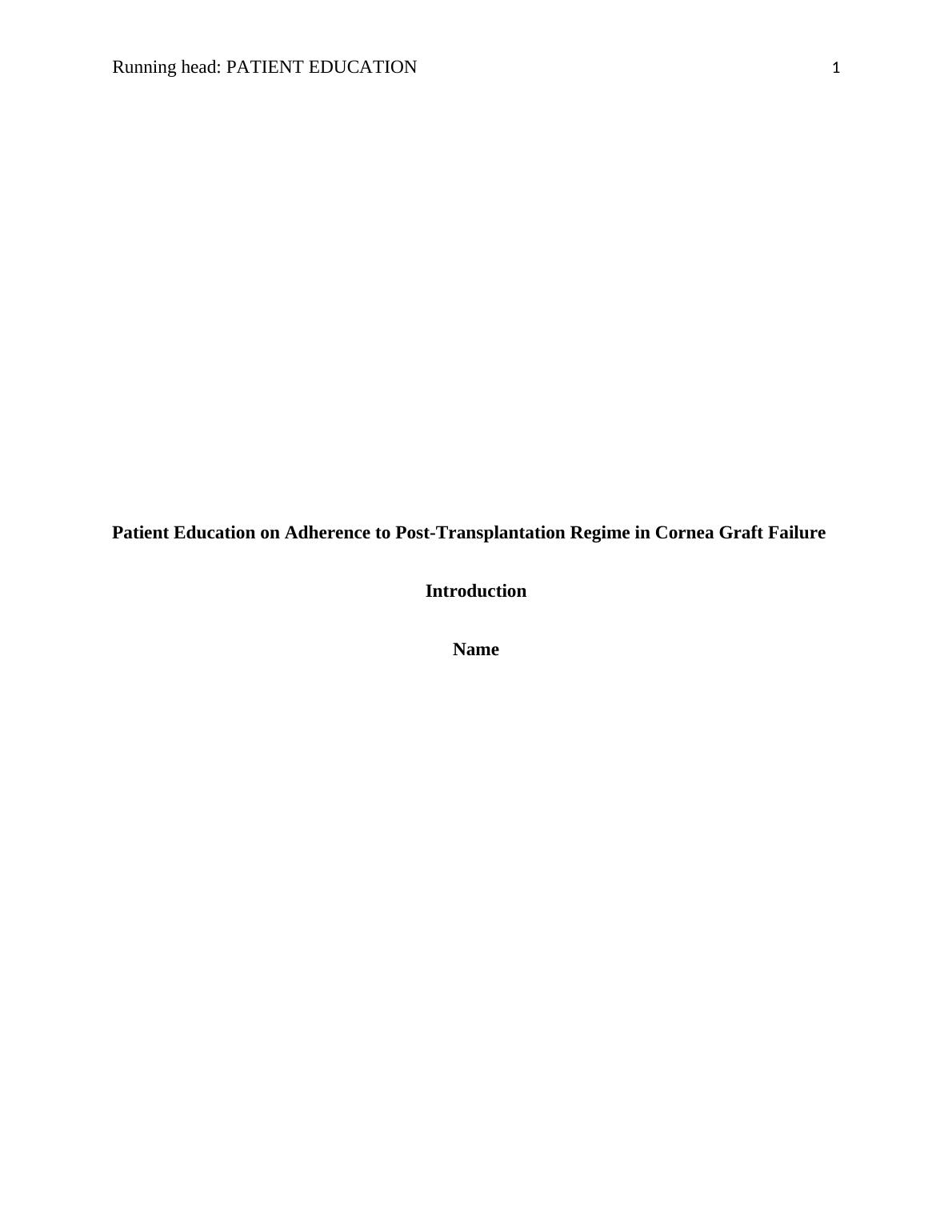 Post-translation Patient Education in Corneal Transplantation : Paper_1