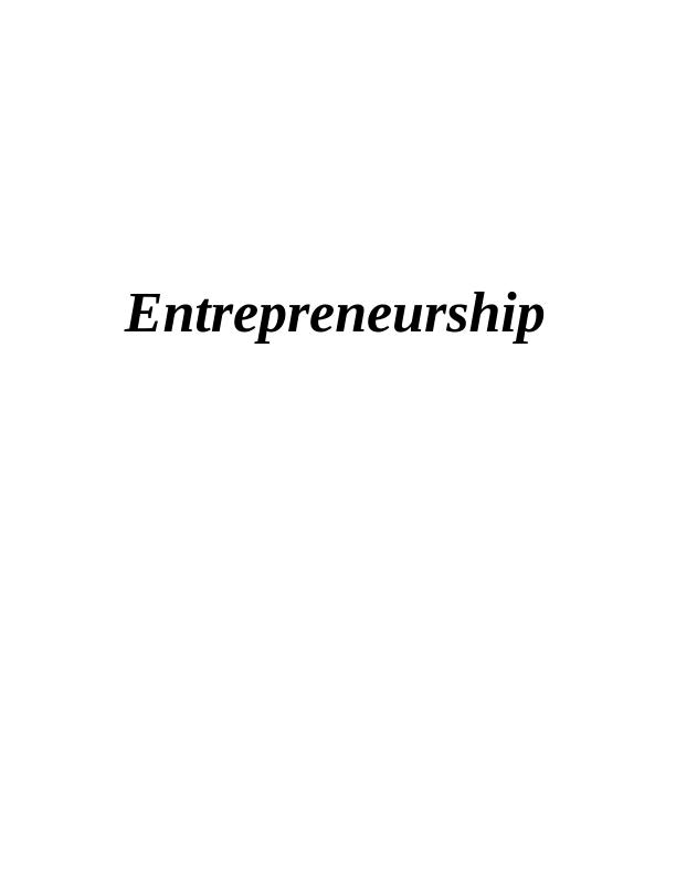 Entrepreneurial Ventures in Market : Assignment_1