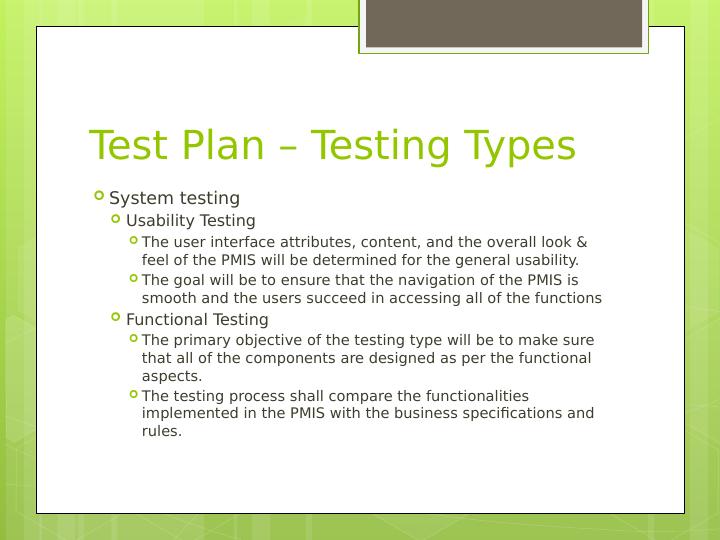 PMIS Testing Plan, BCP Phases, and Recommendations for Effective Use_3
