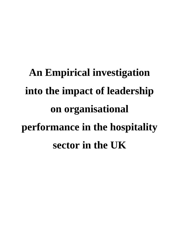 PDF: Impact of leadership on organisational performance_1