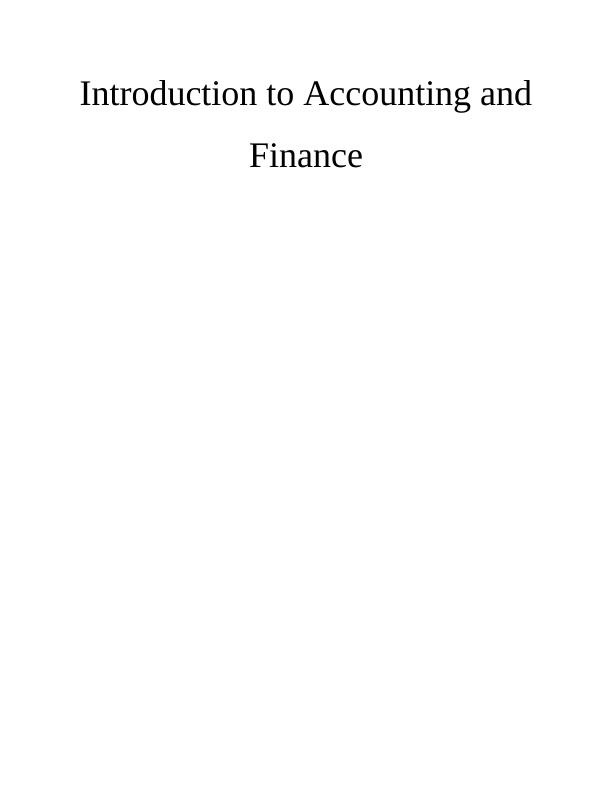 Introduction to Accounting and Finance_1