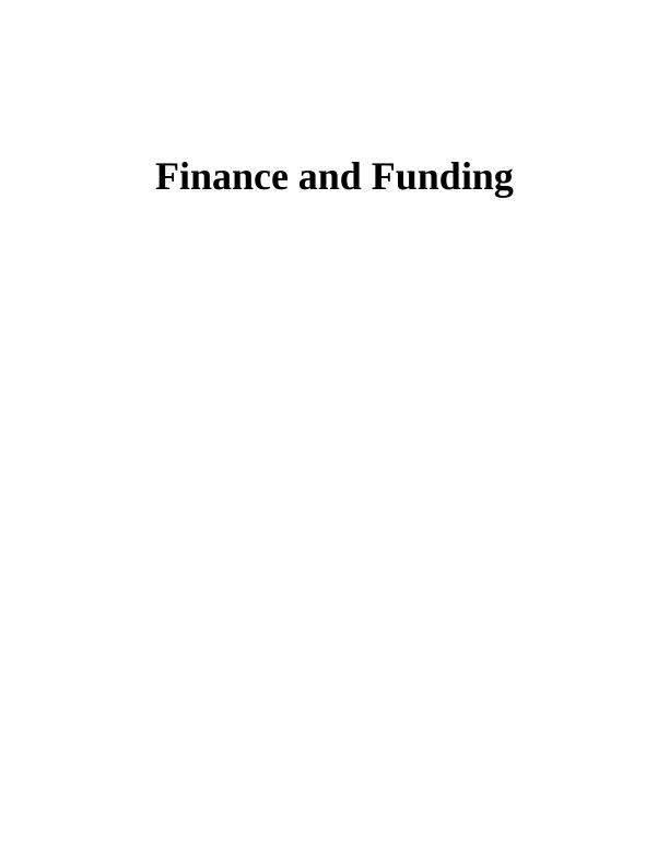 Report on Finance and Funding in Travel Sector_1
