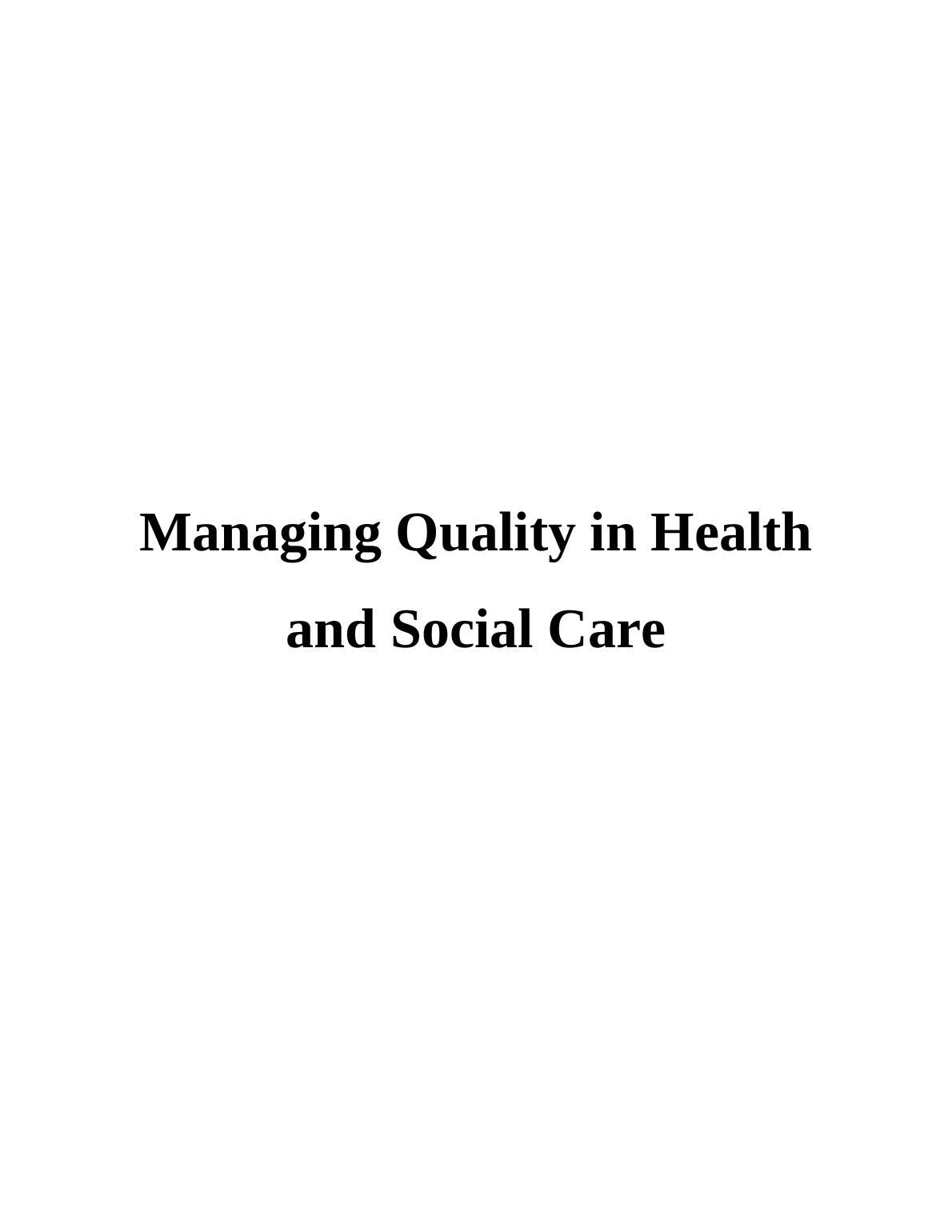 Stakeholders and Impact of Service Quality - Report_1