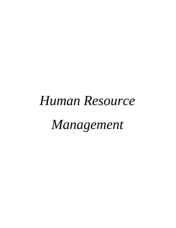 Human Resource Management Assignment : TESCOMicrosoft_1